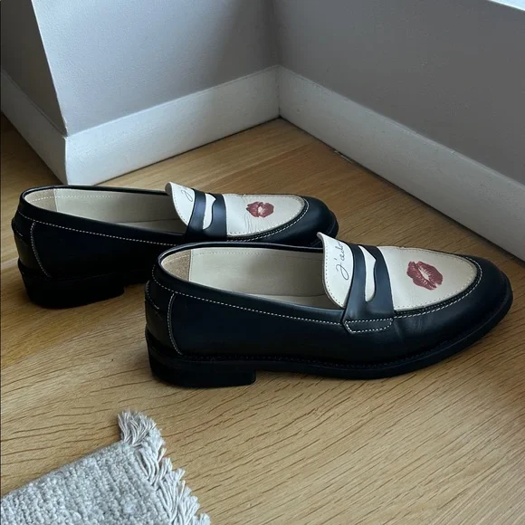 DUKE + DEXTER LOAFERS WITH KISS PRINT - Picture 3 of 7